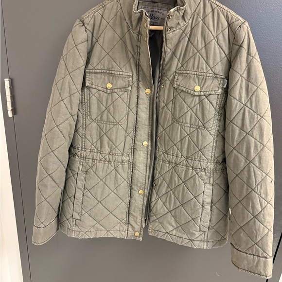 G.H. Bass & Co. Khaki green EUC near new size L Quilted Utility/Barn Jacket - Picture 13 of 13